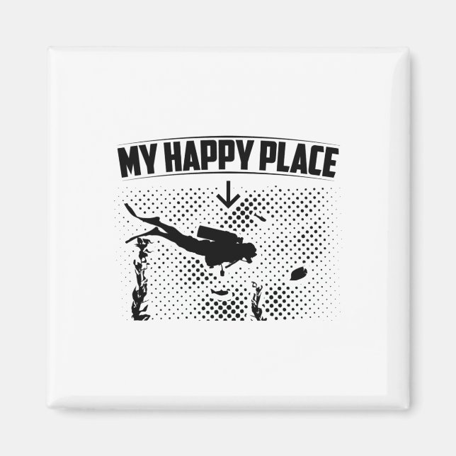 Tauchermeer | Diving Instructor Diver Gift Idee Magnet (Vorne)