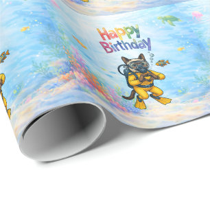 Tauchertaucher Alles Gute zum Geburtstag unter Was Geschenkpapier