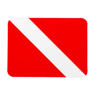 Tauchertaucher unter Flagge Magnet
