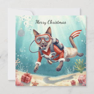 Taucherthema Weihnachten unter Wasser