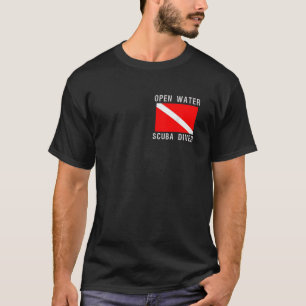 Tauchfahne Open Water Diver Down Scuba Divem T-Shirt