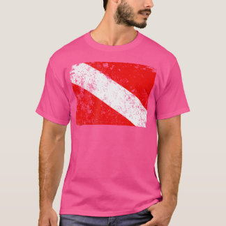 Tauchfahne Vintag tauchen T-Shirt