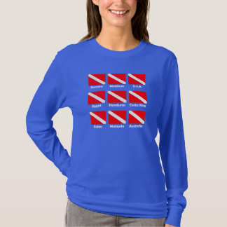 Tauchfahnen der Welt T-Shirt