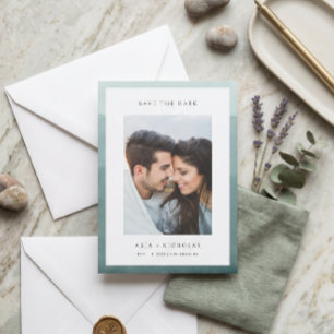 Tauchfarbgrenze Foto Hochzeit Save The Date