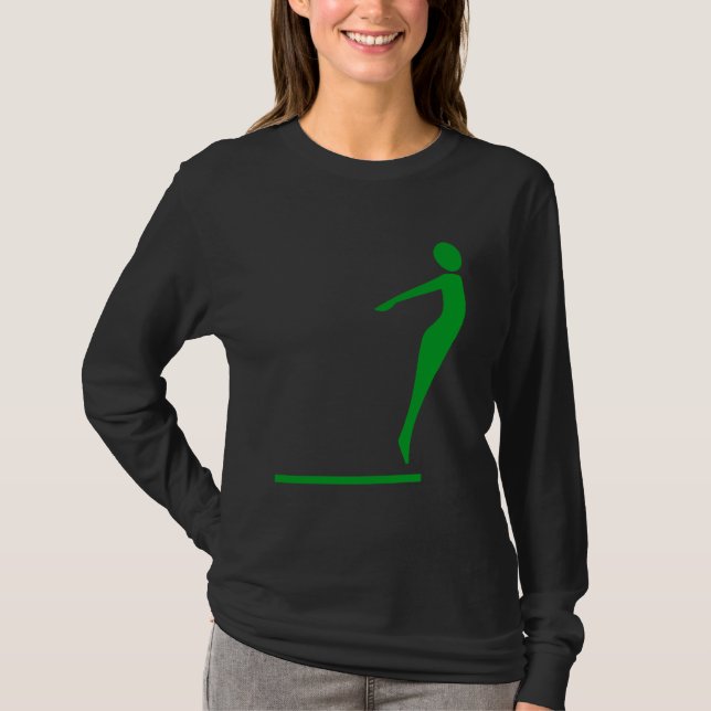 Tauchfigur: Grasgrün T-Shirt (Vorderseite)