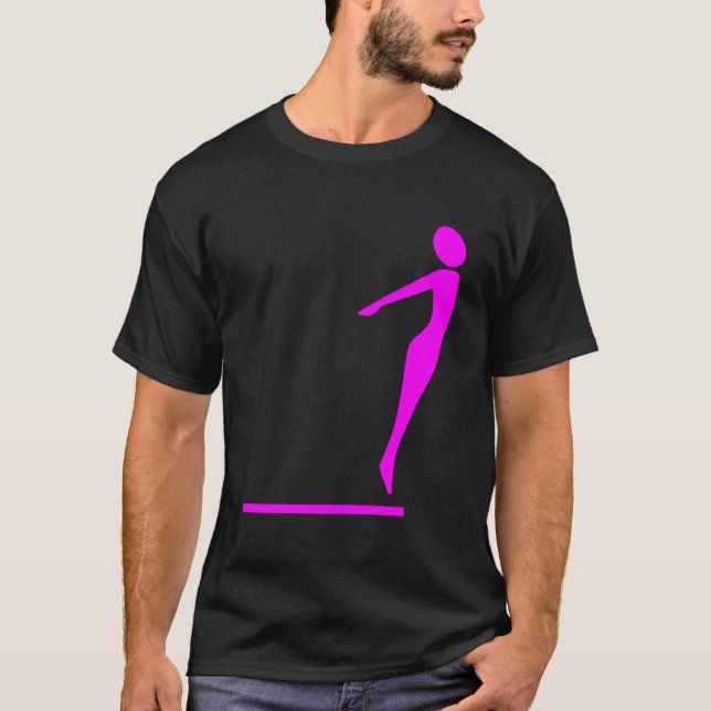 Tauchfigur - Magenta T-Shirt (Vorderseite)