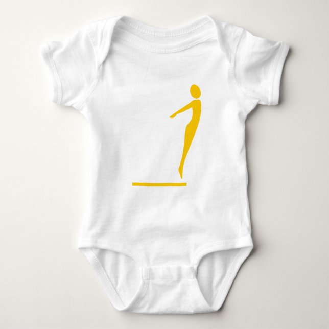 Tauchfigur: orange baby strampler (Vorderseite)