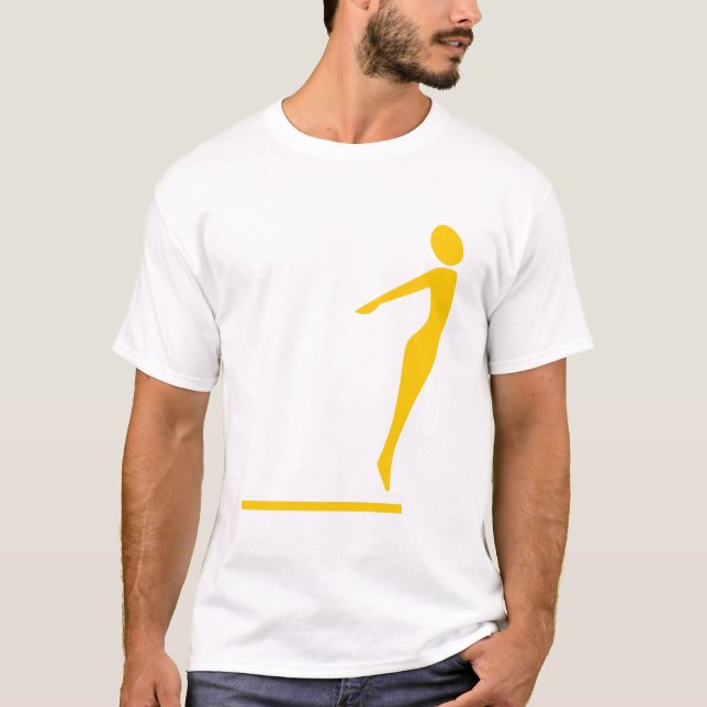 Tauchfigur: orange T-Shirt (Vorderseite)
