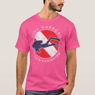 Tauchflagge Curacao Scuba Diver T-Shirt