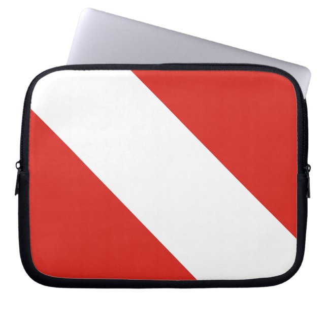 Tauchflagge Laptopschutzhülle (Vorderseite)