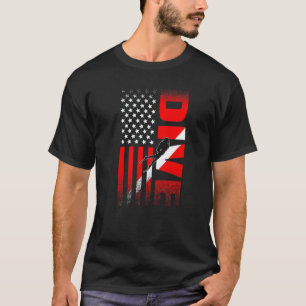Tauchflagge Scuba-Tauchen Aquaholic-Taucher 1 T-Shirt