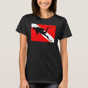 Tauchflagge Scuba-Taucher T-Shirt