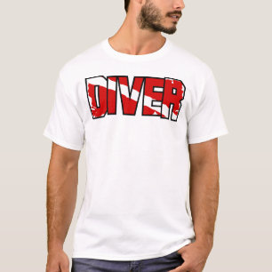 Tauchflagge verwittert T-Shirt