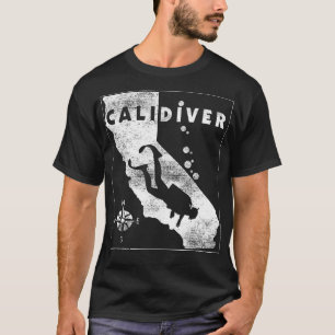 Tauchflagge Vintag California Scuba Dive CaliDiver T-Shirt