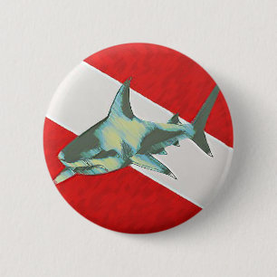 Tauchflaggenhai Button