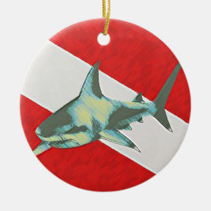 Tauchflaggenhai Keramikornament