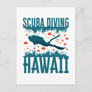 Tauchgang Hawaii Souvenir Postkarte