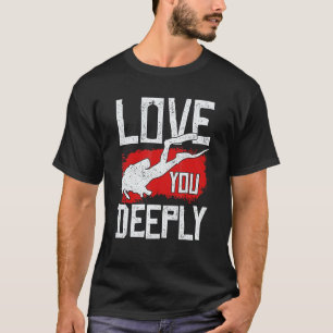 Tauchgrafik Frauen und Männer Taucher 5 T-Shirt