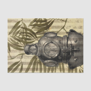 Tauchhelm im Vintage-Stil Seidenpapier