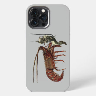 Tauchhelm-Taucher beobachtet einen riesigen Hummer iPhone 13 Pro Max Hülle