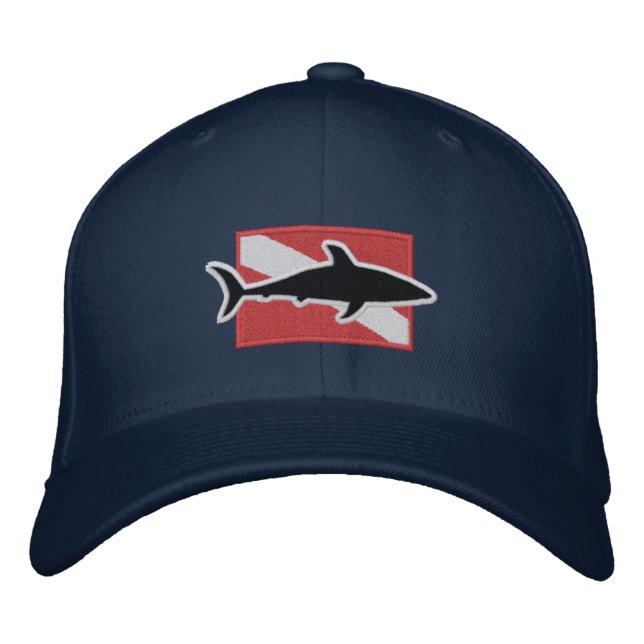 Tauchkappe Bestickte Baseballkappe (Vorderseite)