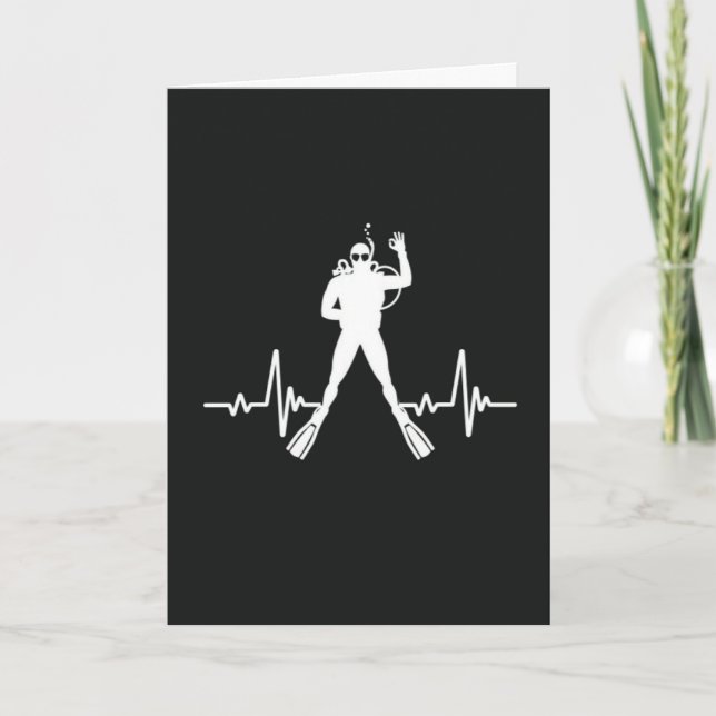 Tauchkarten Taucher Schnorcheln Wassersport Karte (Vorderseite)