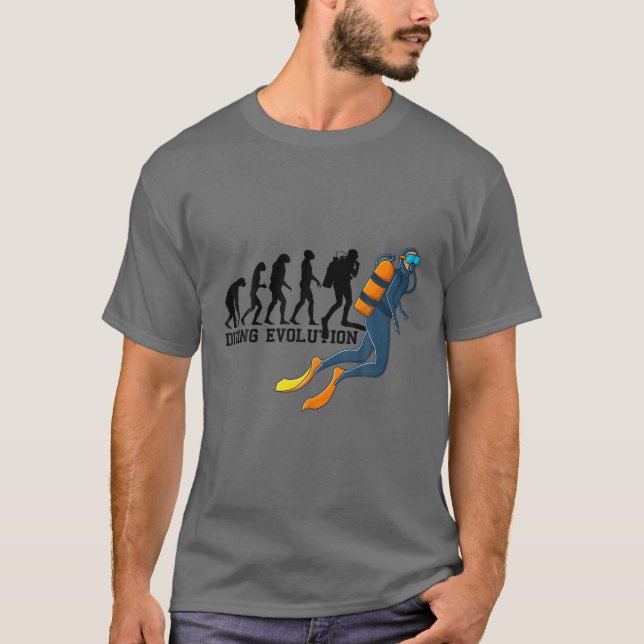 Tauchlehrer Evolution Scuba Diver Apparel Dive Ins T-Shirt (Vorderseite)
