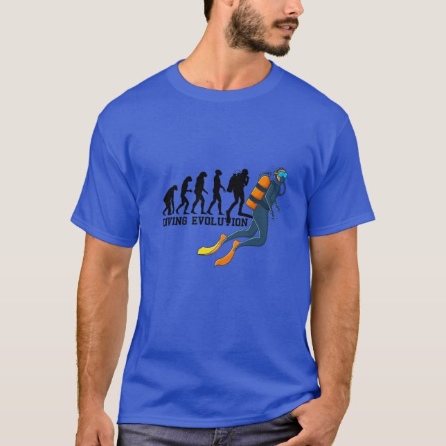 Tauchlehrer Evolution Scuba Diver Apparel Dive Ins T-Shirt (Vorderseite)