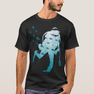 Tauchlehrer für Taucher unter Wasser 1 T-Shirt