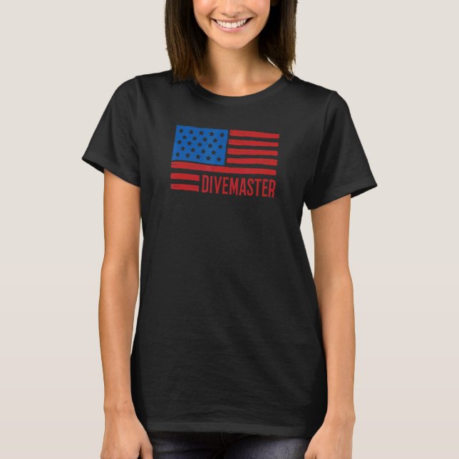 Tauchlehrer Patrioten Ameri T-Shirt (Vorderseite)
