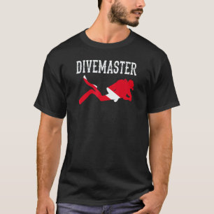 Tauchlehrer Scuba Tauchlehrer Tauchflaggen-Stil T-Shirt