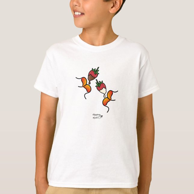 Tauchmuack!!! Erdbeeren und Schokoladenjunge T-Shirt (Vorderseite)