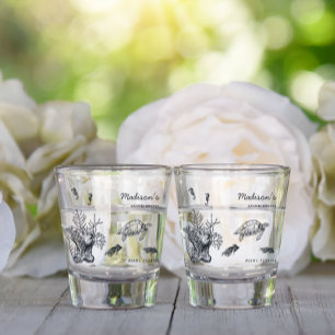 Tauchparty-Abschied vom Junggesellinnen-Wochenende Schnapsglas