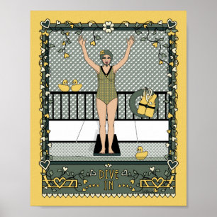 Tauchplakat in_C_8x10 Poster