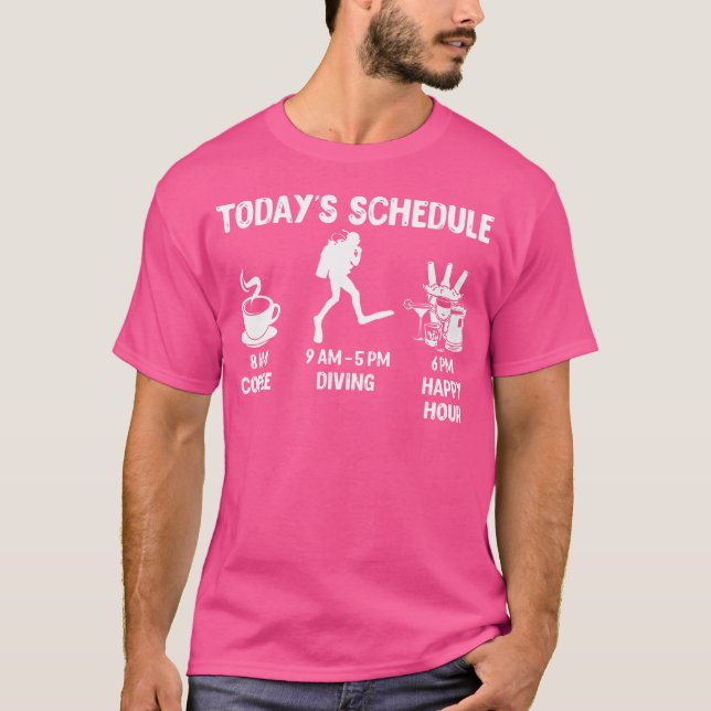 Tauchplan von heute T-Shirt (Vorderseite)