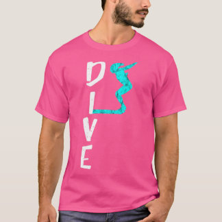 Tauchplattform Springboard Diving Gif T-Shirt