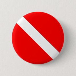 Tauchsport, American Diver Down Flag SCUBA Button