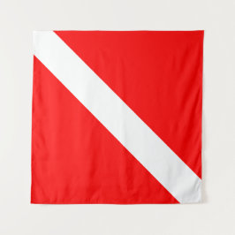 Tauchsport, American Diver Down Flag SCUBA Wandteppich