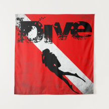 Tauchsport, American Diver Down Flag SCUBA