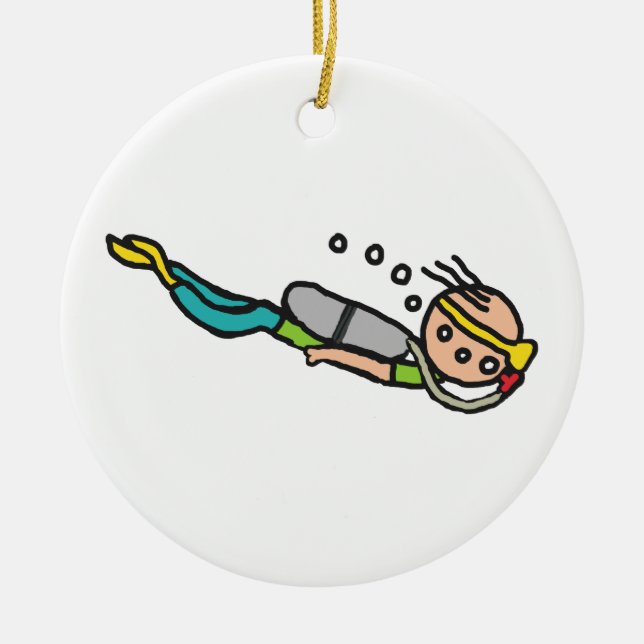Tauchsport Keramik Ornament (Vorne)