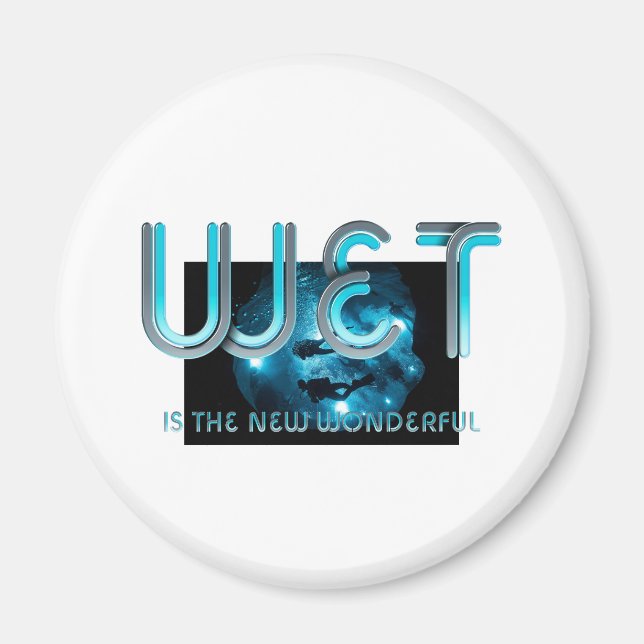 Tauchsport-Slogan-Magnete Magnet (Vorne)