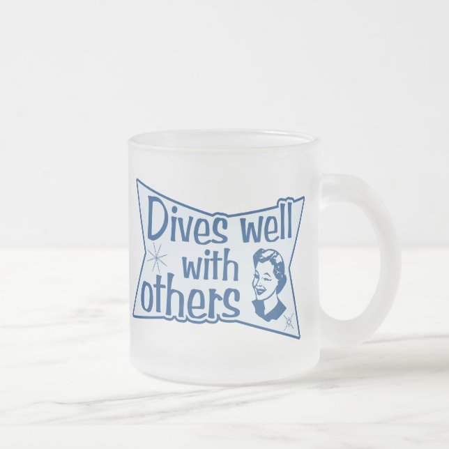 Taucht gut mit anderen mattglastasse (Rechts)