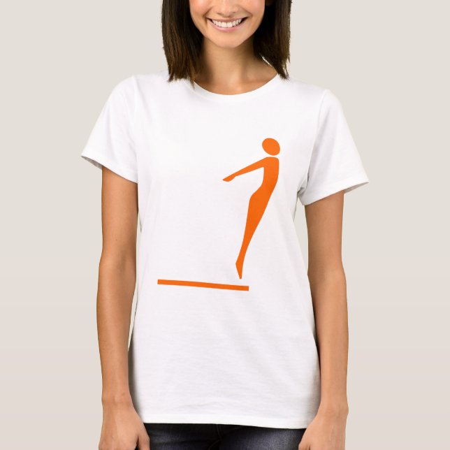 Tauchtabelle: Orange T-Shirt (Vorderseite)