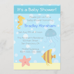 Tauchthemen-Baby-Shower-Einladung Einladung