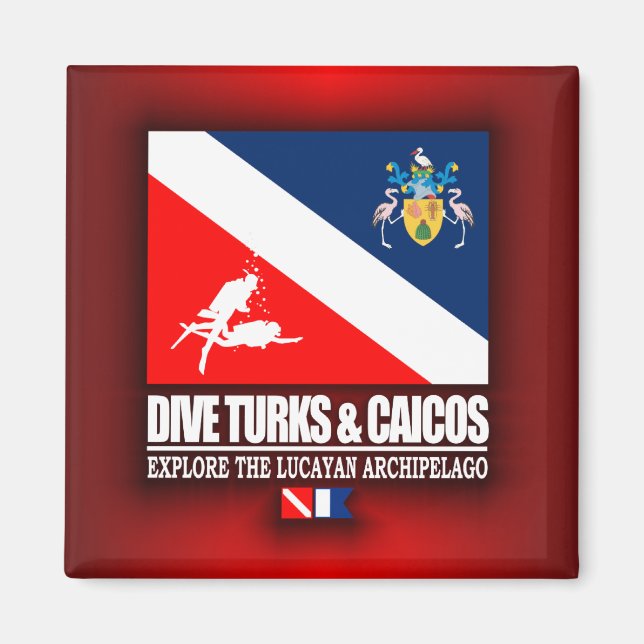 Tauchturks & Caicos Magnet (Vorne)