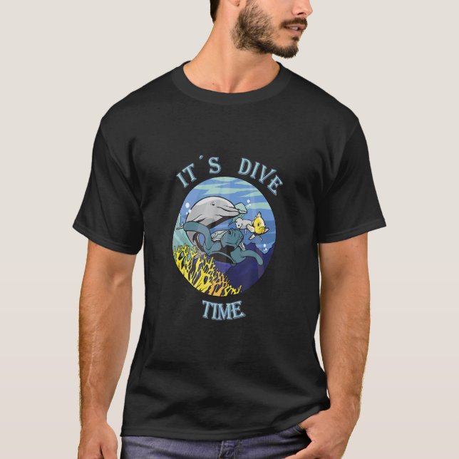 Tauchzeit Tauchen T-Shirt (Vorderseite)