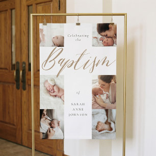 Tauf-Feier-Fotocollage-Party-Andenken  Banner