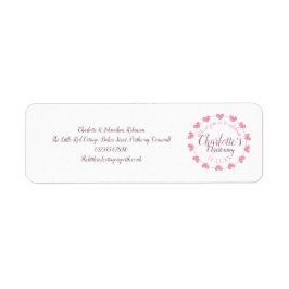 Taufadresse der weißen und rosa Tochter