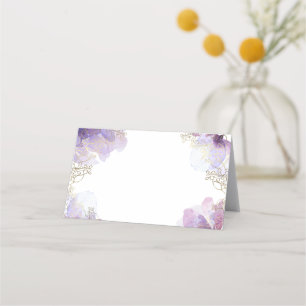 Taufbecken Aquarell-Blume Platzkarte