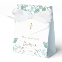 Taufbecken Aquarell kleine blaue Blumen Gefälligke